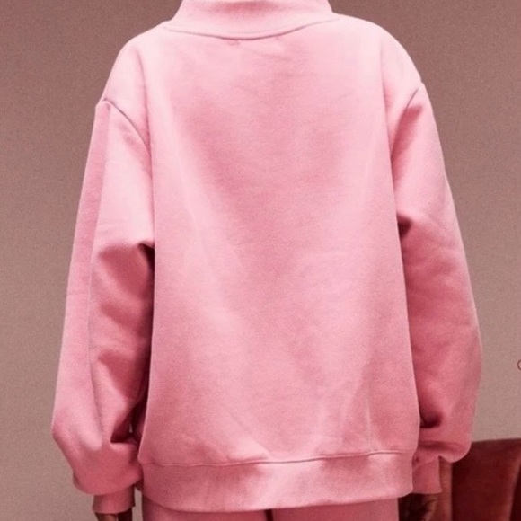 PARKE Jean Heart Varsity Mockneck - Blush - Picture 7 of 7